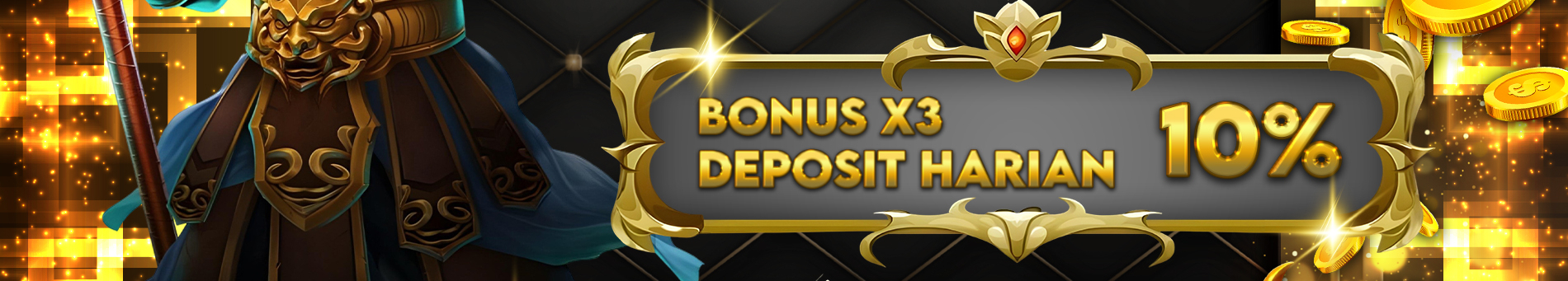 BONUS HARIAN 10% ALL GAMES